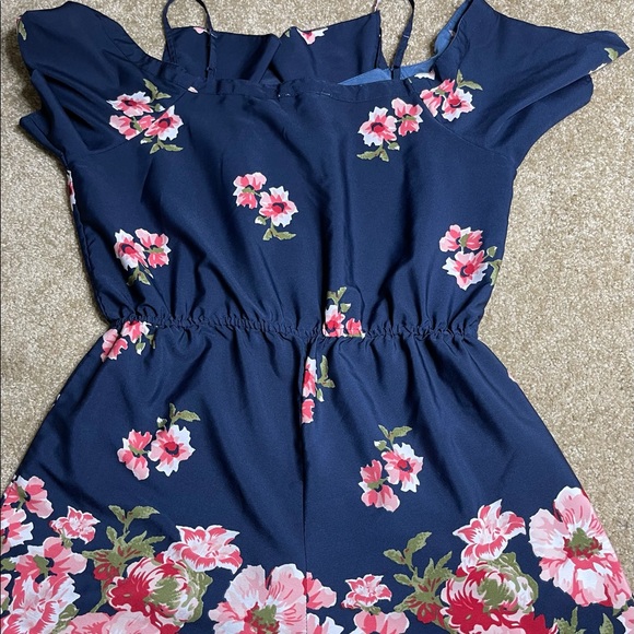 Jumpsuits XL- Color Flowers Pink and Blue - Picture 4 of 5
